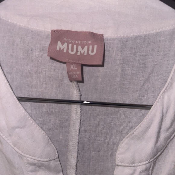 Show Me‎ Your Mumu White Cannon Denim Romper - Size XL - Picture 8 of 9